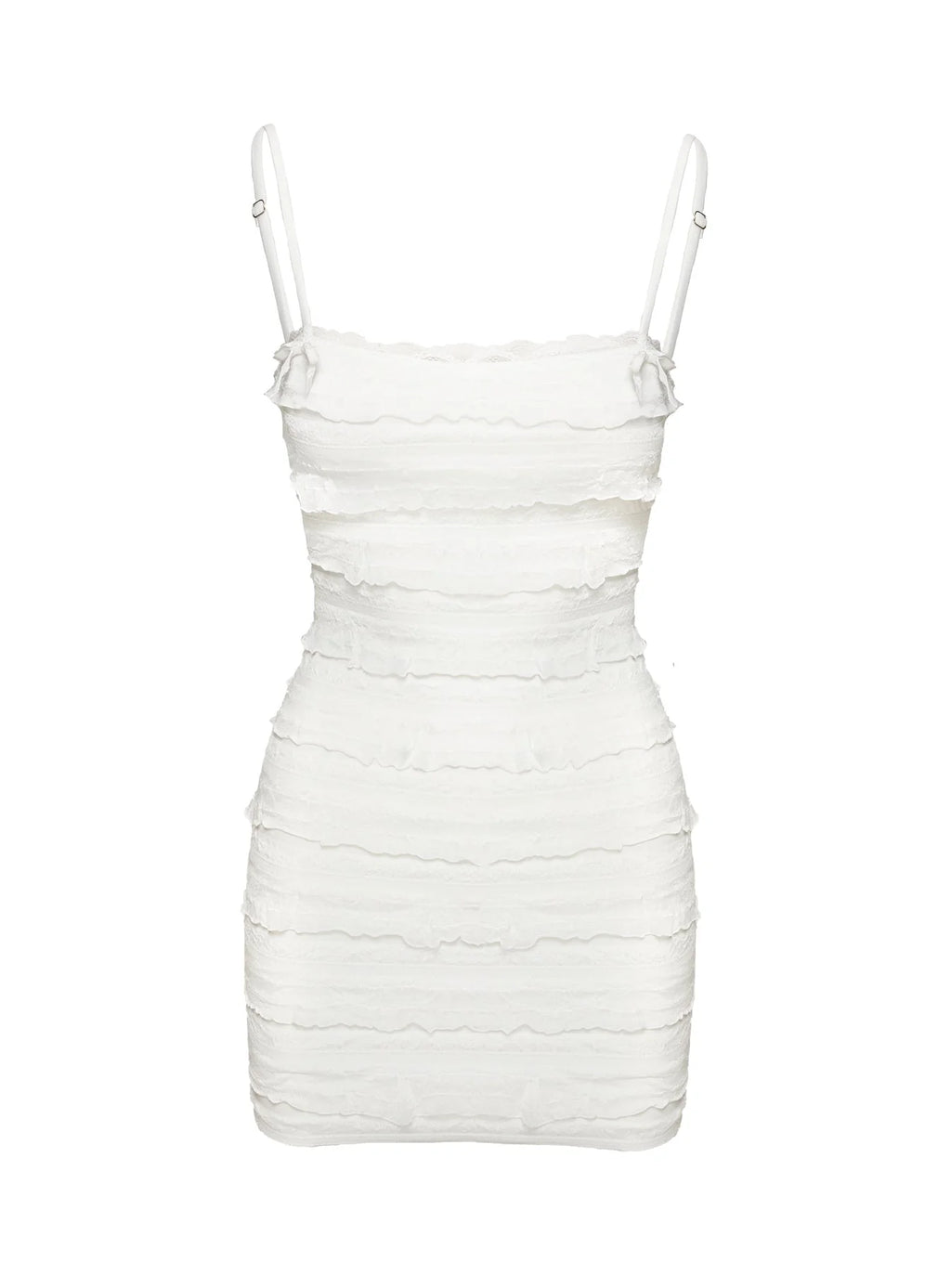 Gradine Mini Dress White